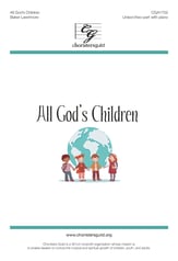 All God's Children Unison choral sheet music cover